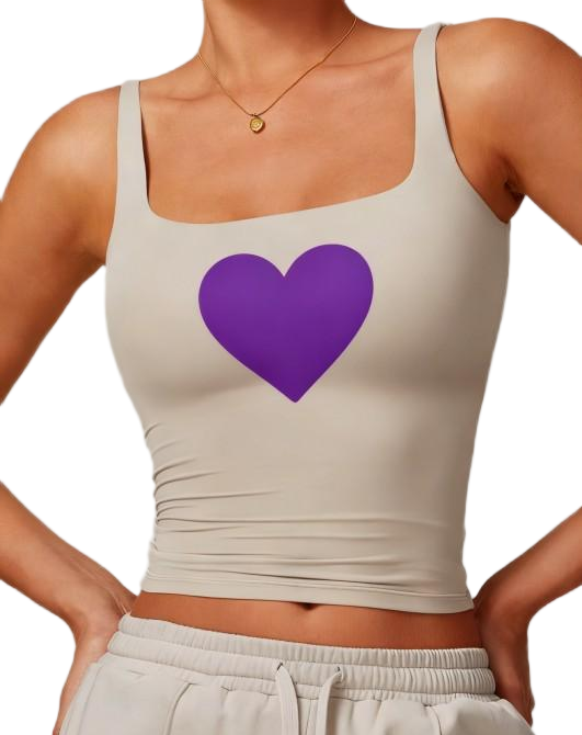 Women's High-Support Crop Sports Top - Moisture-Wicking with Removable Pads